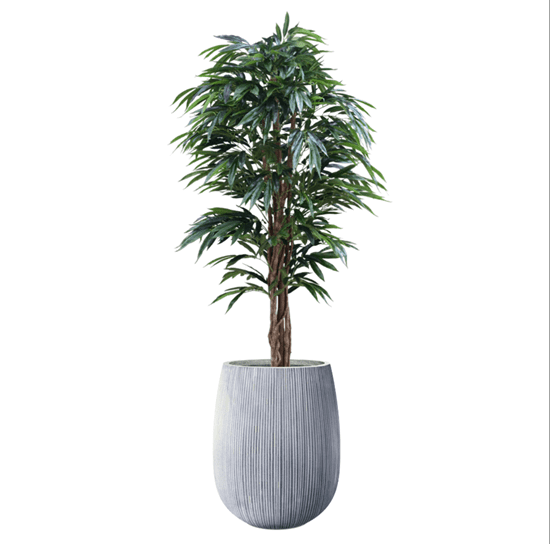 כד בטון בשילוב ערבה גובה כולל 1.9